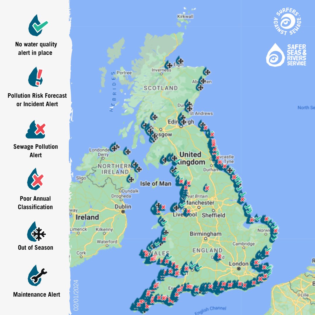 2024 - the sea is still full of 💩💩💩

This year, we're taking the fight straight to the top, by making #sewagepollution a key issue in the next general election. Read and share our Water Quality Report and the #EndSewagePollution to find out more: pulse.ly/q91poufgpw