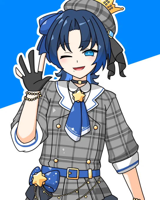 #青ペン