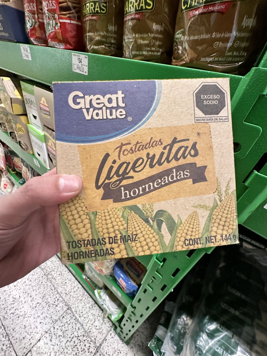 adrioma's tweet photo. La dieta no sale cara si le buscas, estas tostaditas de Great Value salen riquísimas y bien económicas en la @BodegaAurrera #Compruébalo #compruébalo https://t.co/kMjFr7frcM