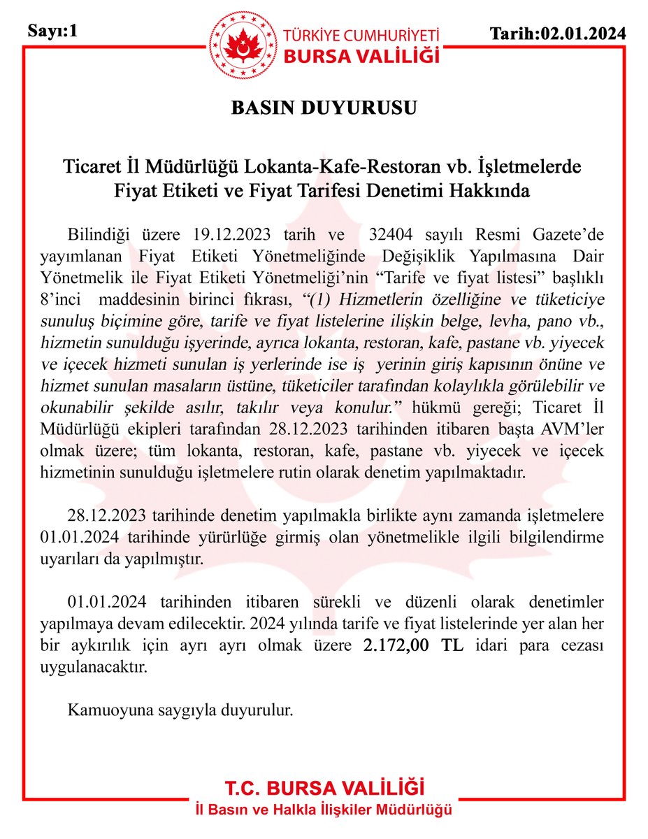T.C. Bursa Valiliği tweet media