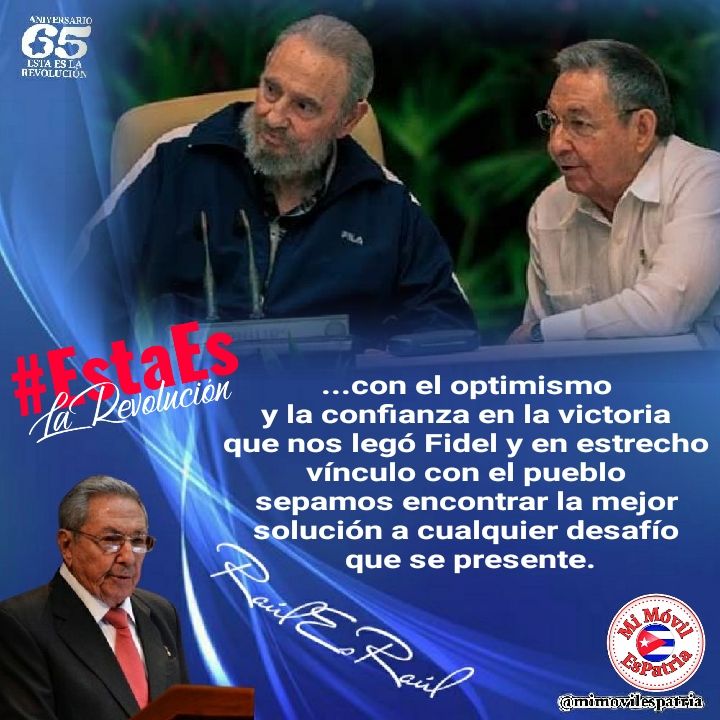 Buen día, patriotas. Estamos seguros de que sabremos encontrar las soluciones a cada desafío que surja. Venceremos!! 
#IslaRebelde #EstaEsLaRevolución #MiMóvilEsPatria #MujeresEnRevolución