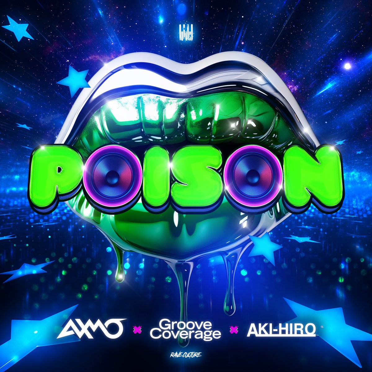 Mark this Friday! Poison together with Groove Coverage & Aki-hiro will be out this Friday on @raveculture ! 🧪💚