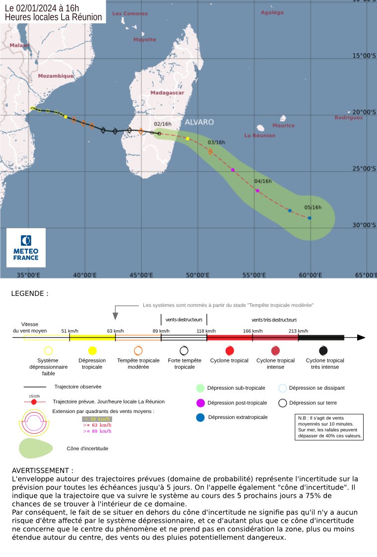 TyphoonTCX's tweet photo. Situational Report No. 1 on STS #Alvaro over #Madagascar 🇲🇬
Parts of #Morombe Dist. flooded due to Alvaro; some homes in #Androva, #Tsinjorano damaged; over 260 people evacuated. In #Beroroha Dist., over 200 ha. of ricefarms inundated. No casualties so far.
#tropics #wxtwitter https://t.co/tUGhKAHHwR