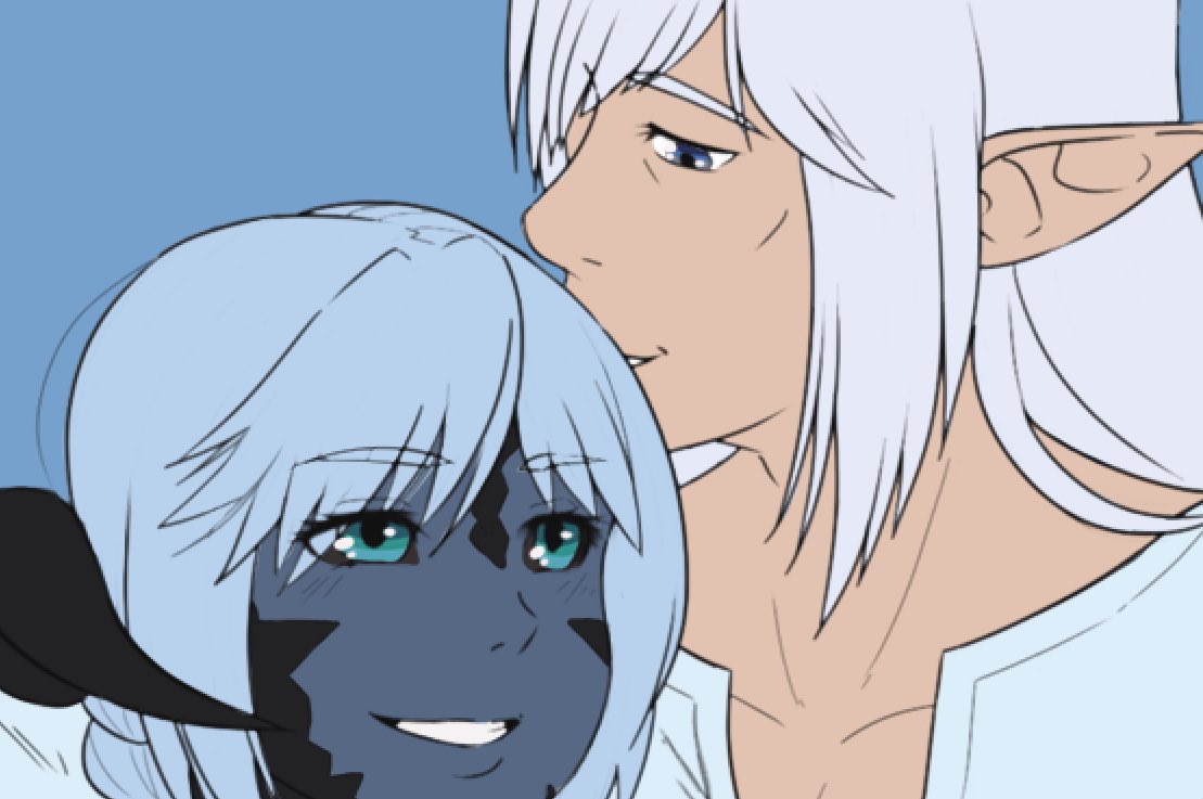 MyrRambles's tweet photo. Something that I am finishing up and that I’m fine posting here because the recipient is aware of its progress.

#illustration #ffxiv #ffxivaura #wipart https://t.co/lsnXfCFbti