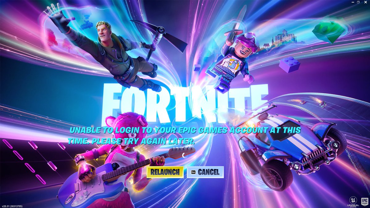 DaikuKun1's tweet photo. @FortniteStatus ''unable to login to your epic games account at this time. Please try again later'' How do i fix this? For context I have no idea what happened. I tried to join a creative map with my friend then it just eror. https://t.co/h1p51k7Fud