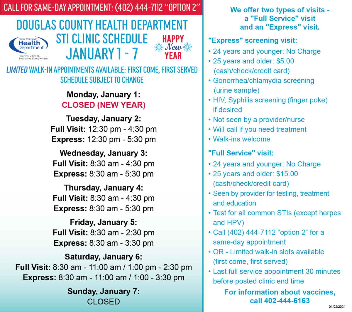 HealthDouglasCo's tweet photo. At-home testing kits are still available! Our clinic is located at 1111 South 41st Street, Omaha NE
https://t.co/QpfqSzqfuO

#STIs @NEDHHS @omaha_scanner @DCHDSTD @Lobo977FM https://t.co/K9NDtdmPFx
