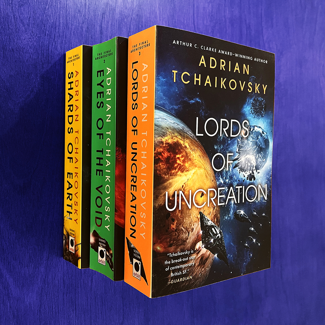 He's found a way to end their war, but will humanity survive to see it? Pick up the final high-octane installment in The Final Architecture series by @aptshadow. LORDS OF UNCREATION is available now in paperback from Orbit US: bit.ly/41H6BUu