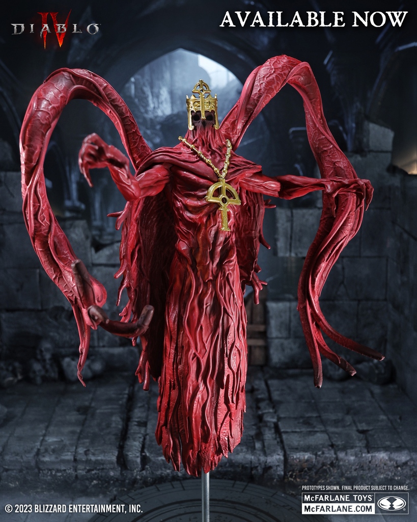 Blood Bishop from Diablo IV is available NOW at select retailers! ➡️ bit.ly/BloodBishop-Mc… This TOWERING 1:12 scale posed figure includes a base with flight pole plus a MYSTERY weapon! #McFarlaneToys #Blizzard #DiabloIV #Diablo #BloodBishop @Diablo @Blizzard_Ent
