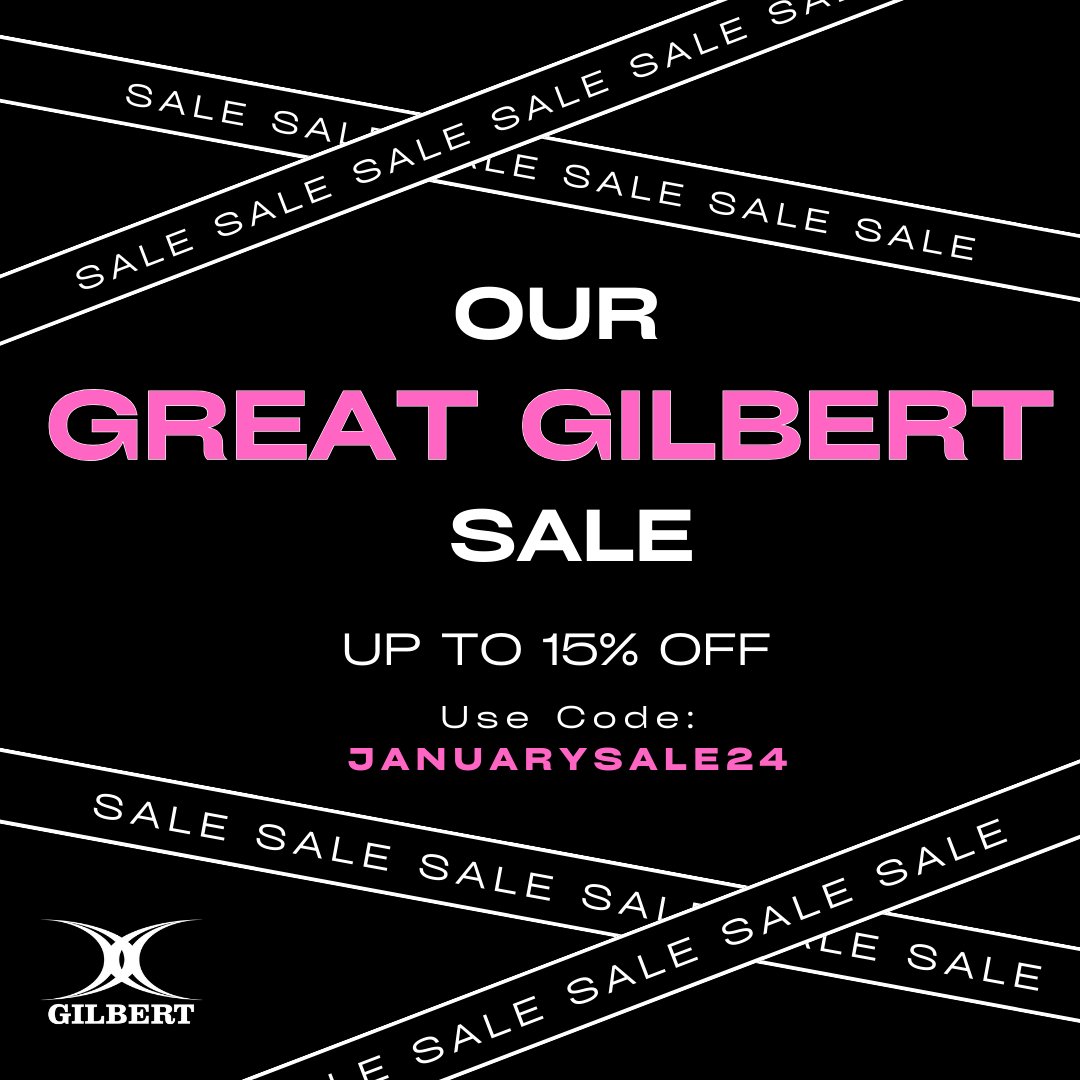 GilbertNetball's tweet photo. 𝙊𝙪𝙧 𝙅𝙖𝙣𝙪𝙖𝙧𝙮 𝙎𝙖𝙡𝙚 𝙞𝙨 𝙝𝙚𝙧𝙚! 💕🏐
Get up to 15% off our Sale collection when you our January code!
Hurry whilst stocks last...
🛒: https://t.co/8Hlc3aJ9FW
#januarysales #gilbert #netball #gilbertnetball #sales #discountd #sports #newyear #2024 https://t.co/iYRRQCXTtq