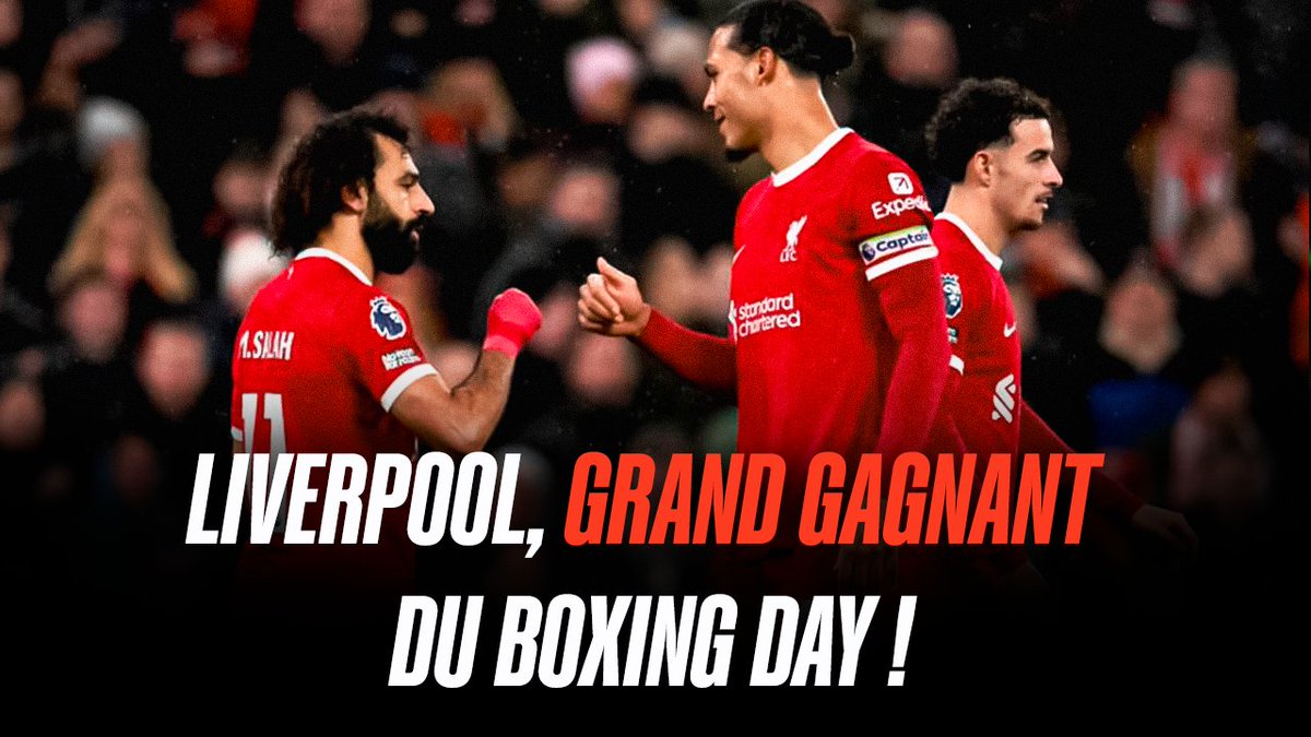 🔥🔥🔥 Liverpool grand gagnant du Boxing Day ! Le débrief vidéo avec @Fsidemusic est disponible ici ➤ vu.fr/oSCxI via @YouTube 🎬 #LIVNEW #PremierLeague #BoxingDay