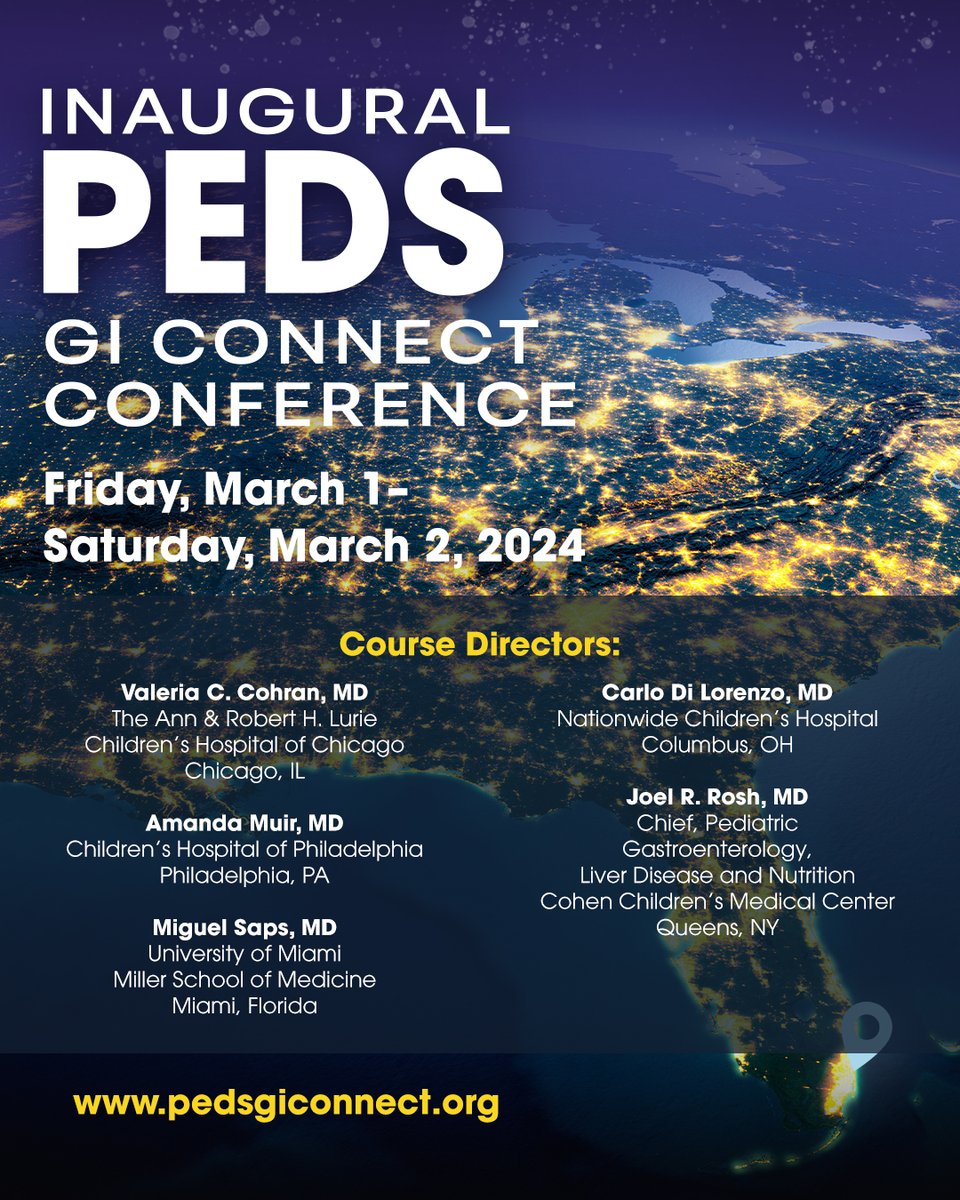Don't Wait – Register Now for the Peds Gi Connect Conference! pedsgiconnect.org #GI #MedEd @sabpeds @silvanitasmd @valcohranmd @CarloDiLorenzo1 @KatjaKarrento @PLLU @johnmrosen @SapsMiguel #MarlaDubinsky
