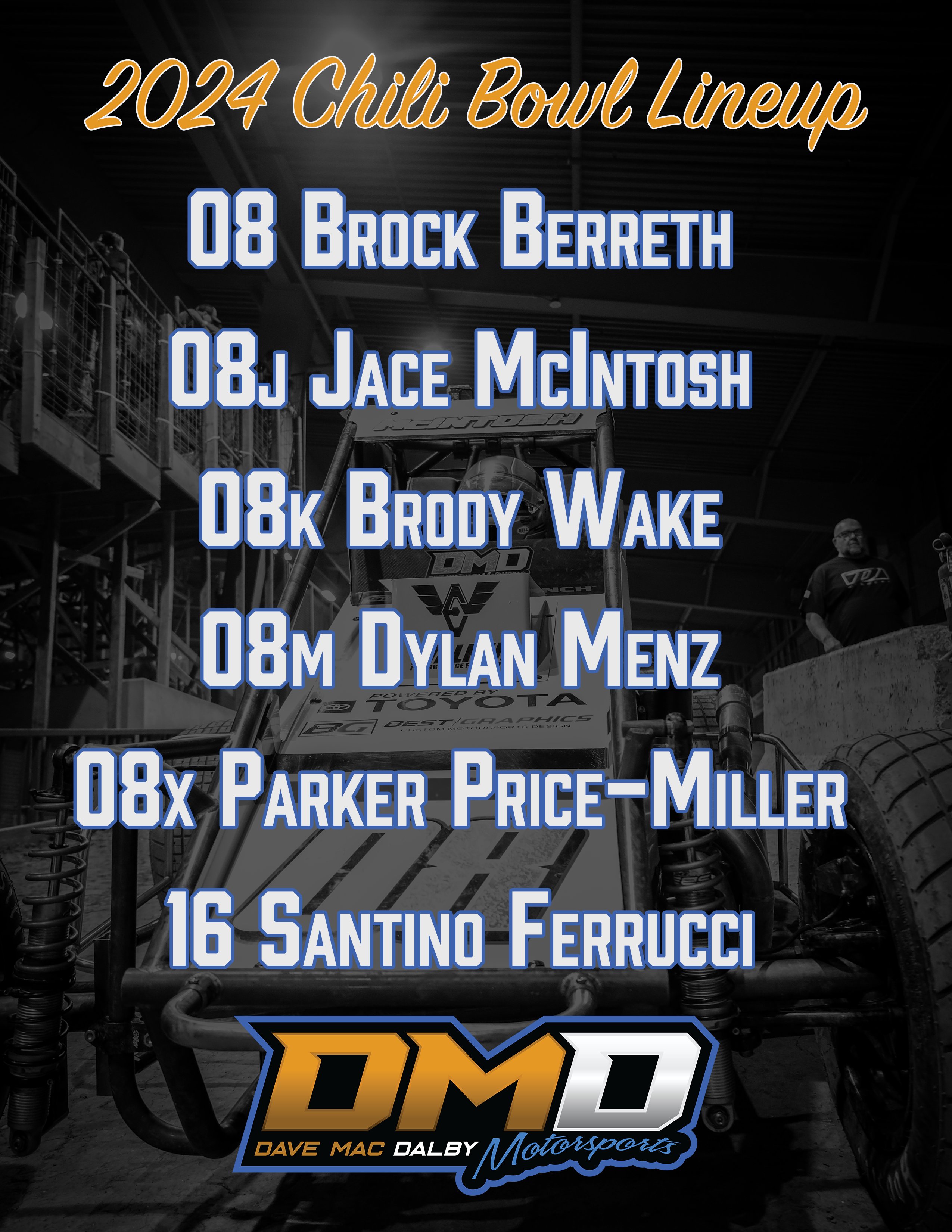 Chili Bowl Lineups 2024 ricki melanie