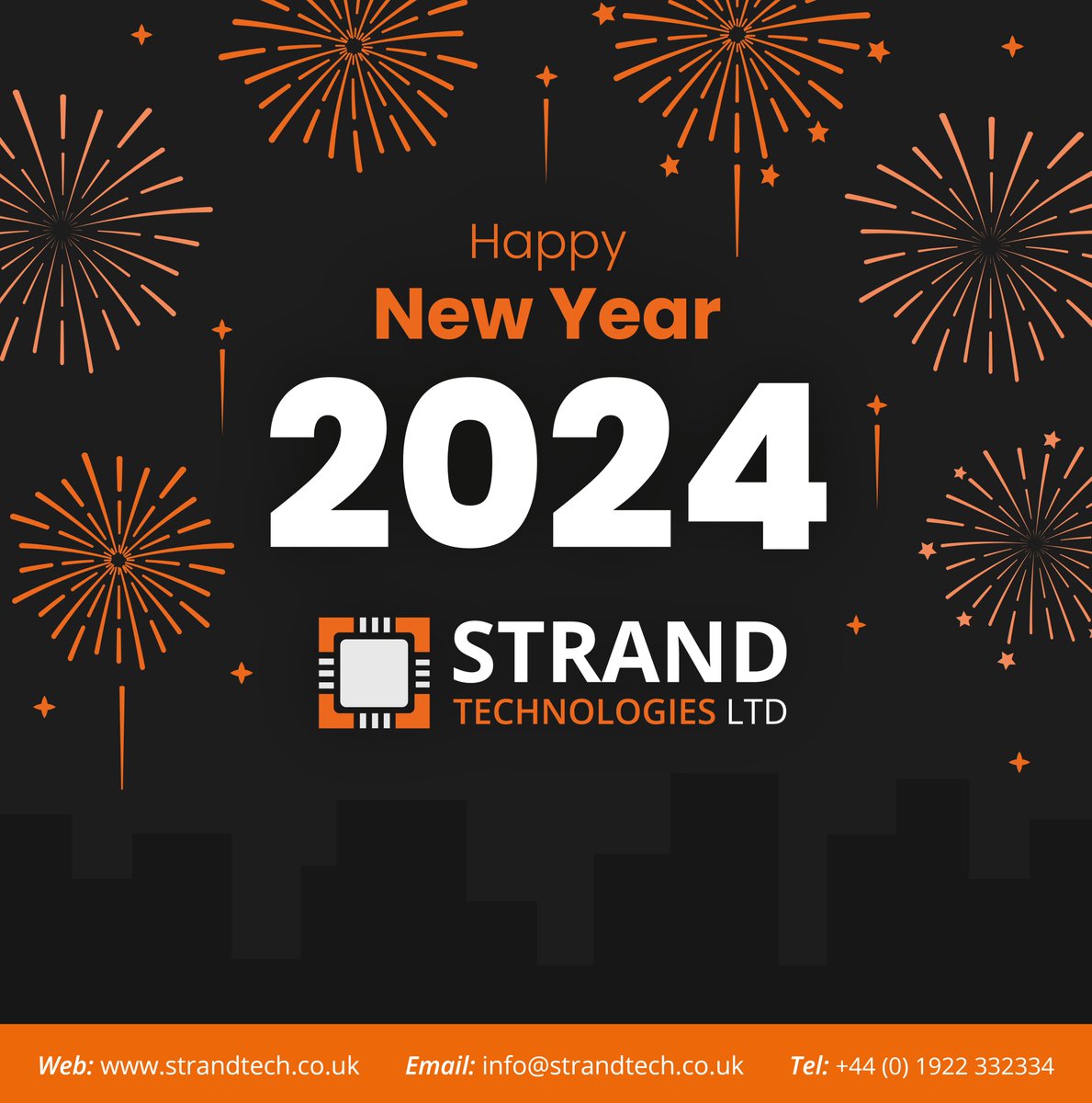 Happy New Year from Strand Tech!
Our offices are now open, and we look forward to continuing our commitment to excellence and innovation. Wishing everyone a prosperous 2024.

For inquiries please contact our team:
info@strandtech.co.uk // 01922 332334

#happynewyear #newyear #IOT