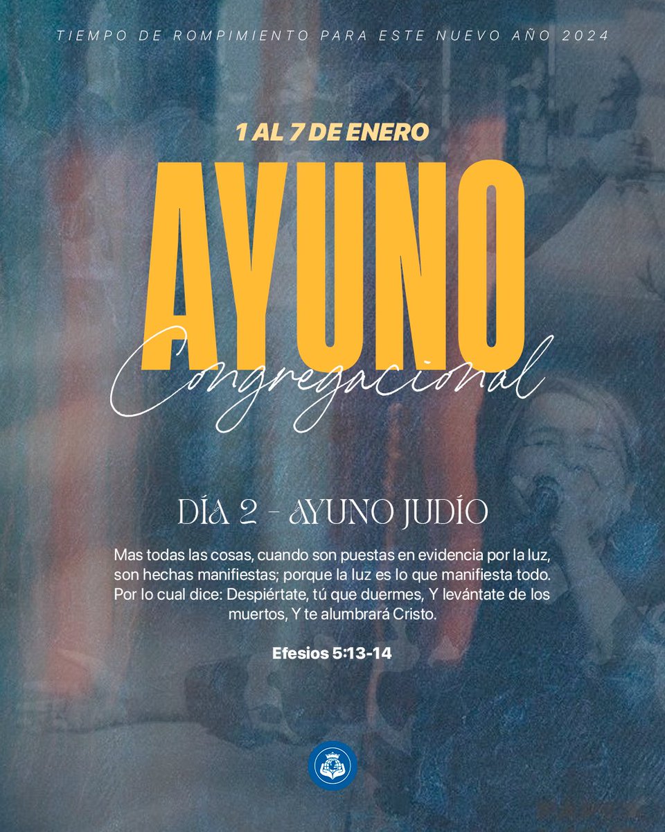 ApostolFelixO's tweet photo. ✨AYUNO CONGREGACIONAL - DÍA 2🙏🏼
Oramos por el aumento de Jesucristo sobre su pueblo, que arranca todo engaño y sueño profundo. Que Cristo siga creciendo en nuestros corazones.

Únete a este ayuno y declara este versículo en tu vida y familia. https://t.co/7VmdefKWkH