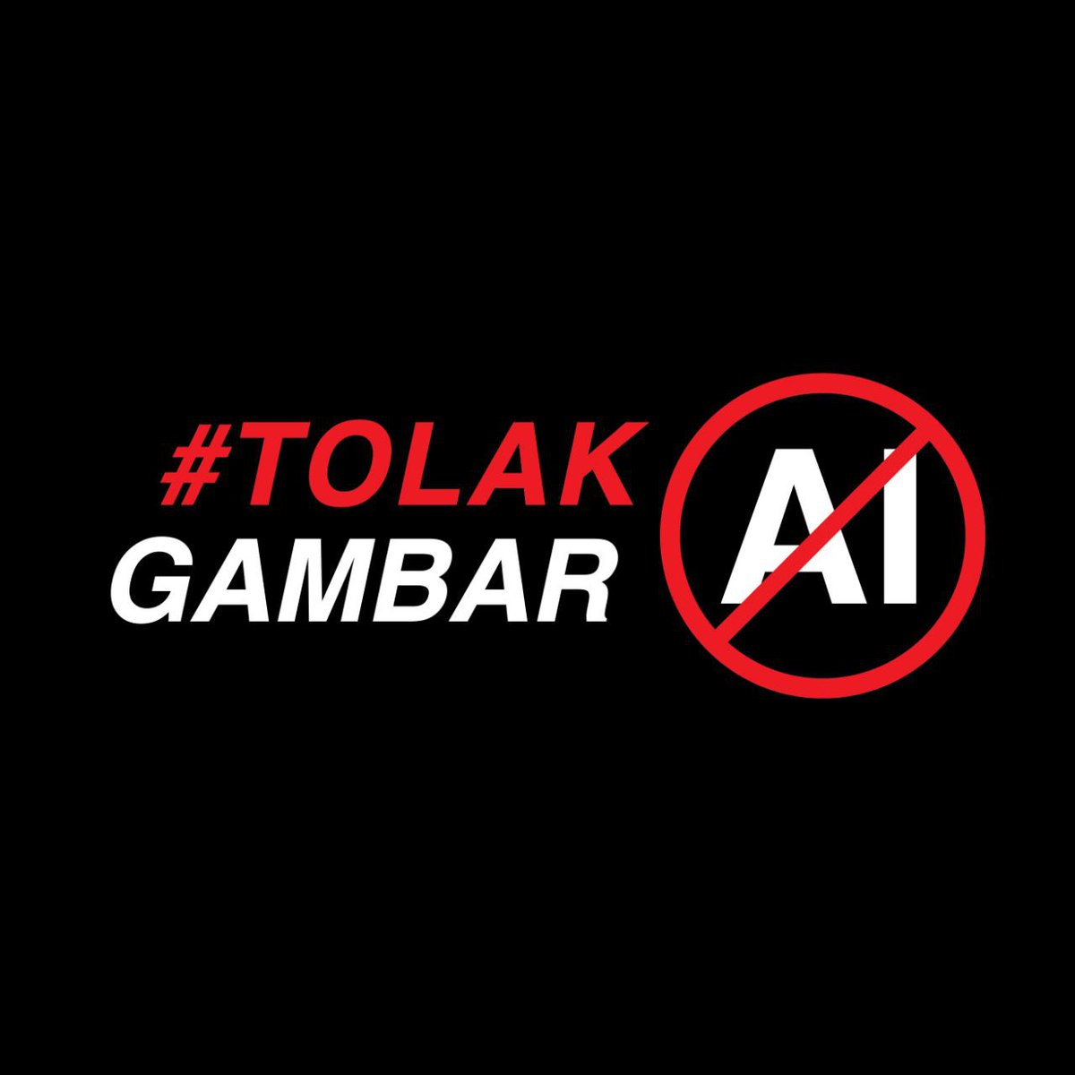 #TolakGambarAI