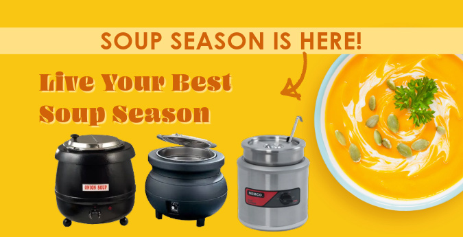 Dive into the deliciousness of soup season with these soup kettles! Say goodbye to bland and hello to bold flavors! bit.ly/48oC4O0
#SoupSeason #FlavorfulMoments #WarmUpWithUs #SoupKettleMagic