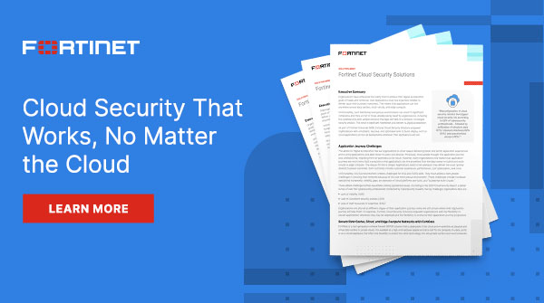 Ditch complexity and embrace seamless digital acceleration. 🚀

Learn how #Fortinet #CloudSecurity empowers customers to build, deploy, and run apps across any #cloud and edge—with consistent security and optimized performance. ftnt.net/6010RgnRo ☁️