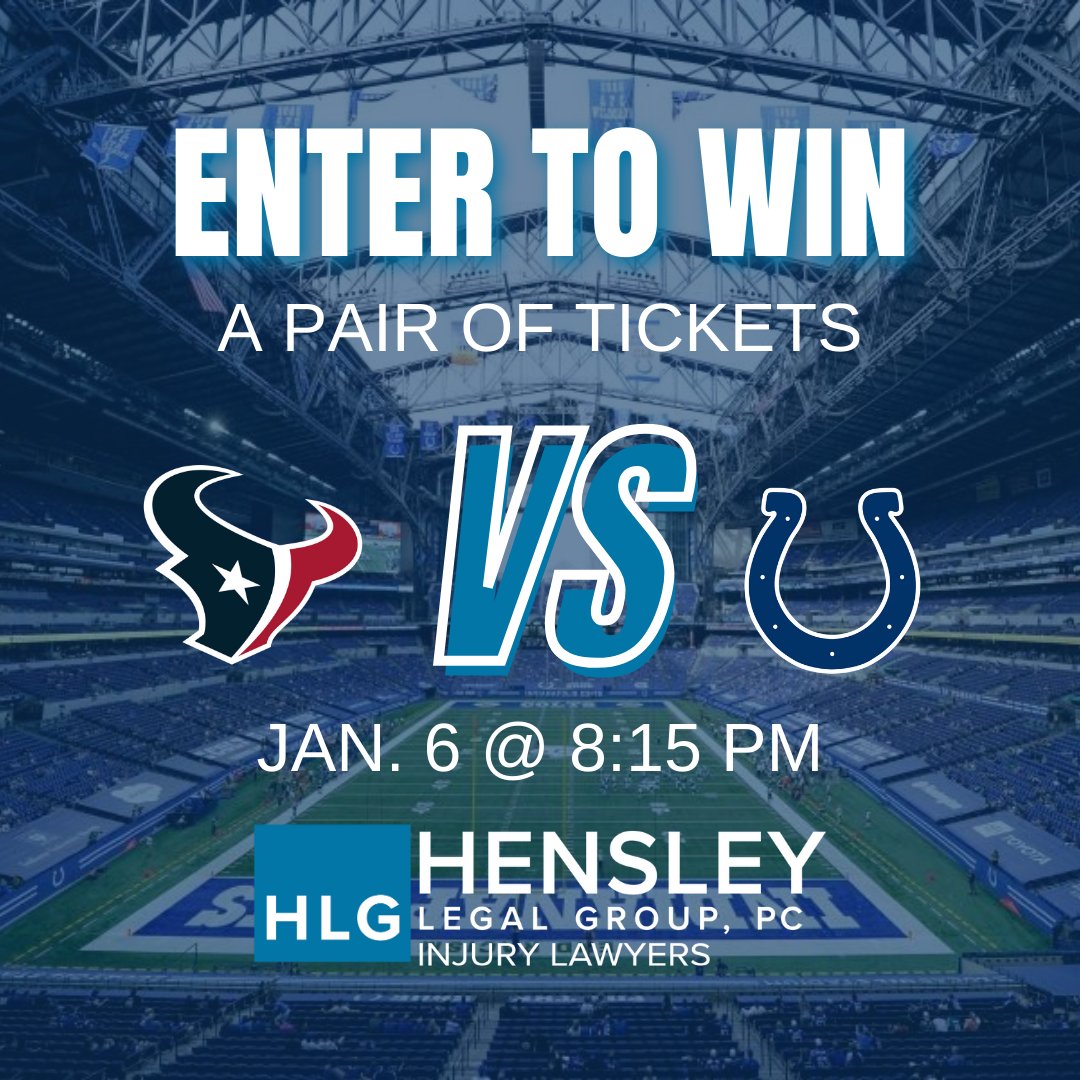 🏈 Colts Giveaway Alert! 🏈
We’re giving away a pair of tickets to the Indianapolis @colts home game against the Houston Texans.

Here’s how to enter to win:
🏟Complete this form: bit.ly/3NCgPzP
🏟 Follow our page
🏟 Share this post
🏟️Tag the person you’d bring with you