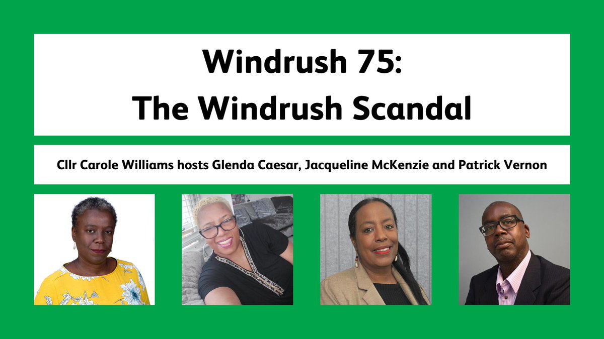 Join us at Hackney Central Library next Thursday, 11 January from 6.30-8pm to discuss life in Hackney since the Windrush scandal with Cllr @carolewilliams , @GlendaCaesar, @ppvernon and Jacqueline McKenzie. Book your free place here: eventbrite.com/e/713017643967 @LoveHackney