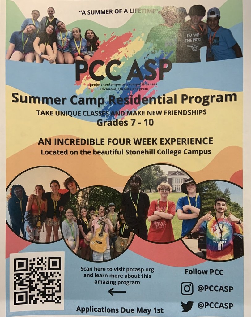 WBMSHS's tweet photo. Check out a great opportunity for students in the summer of 2024! @WBPSwildcats https://t.co/8PZhyuKdmO