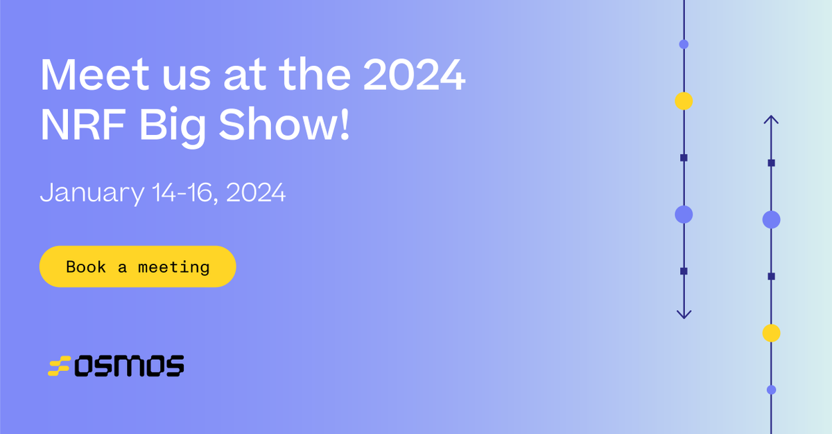 Connect with us at the 2024 NRF Big Show from January 14-16, 2024 in NYC! 

Book a meeting with us here: hubs.la/Q02dpv1W0

#NRF2024 #Retail #eCommerce