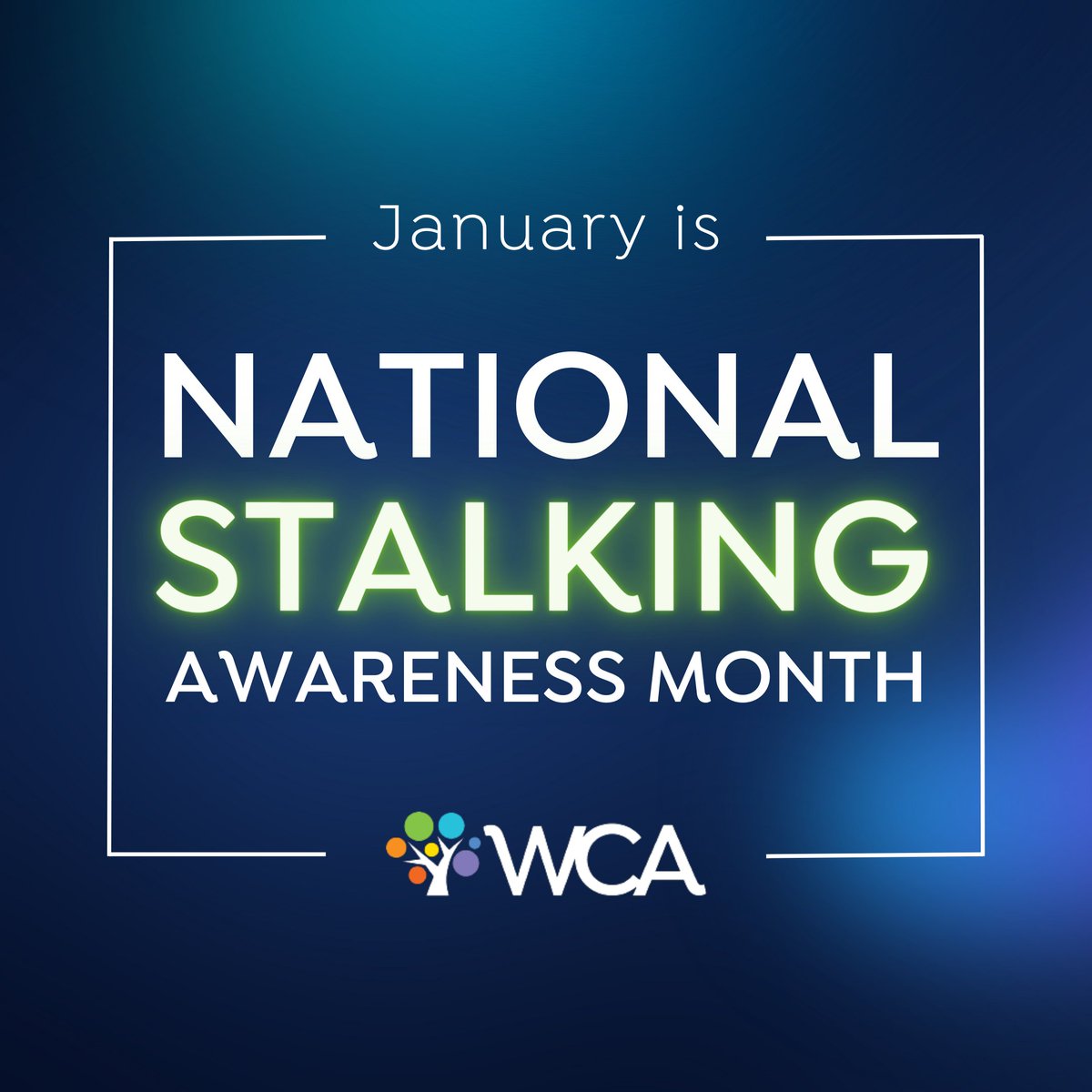 January is National Stalking Awareness Month. To learn more about stalking, go to: stalkingawareness.org/stalking-aware… For assistance, contact the WCA via our 24/7 hotline: 402-345-7273. #KnowItNameItStopIt #NSAM2024