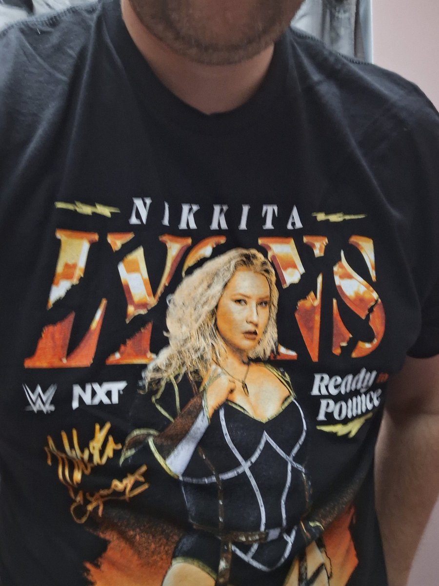TylerVielie16's tweet photo. It's the first #NXTTUESDAY of the year. And yes, I have to wear my t-shirt for @nikkita_wwe. I'm sure she'll make an appearance and prevent @BDavenportWWE from getting her hands on the NXT Women's title. See you tonight, Lyoness. #YearOfTheRoar #LyonsPride #ReadytoPounce ❤️🦁 https://t.co/ErNsW1FDY6