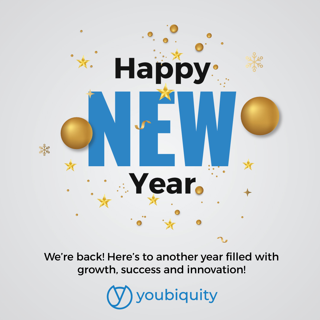 🎉 Welcome Back & Happy New Year from Youbiquity! 🚀 We're stepping into 2024 with excitement and enthusiasm and look forward to making this year extraordinary! 🌟 #happynewyear