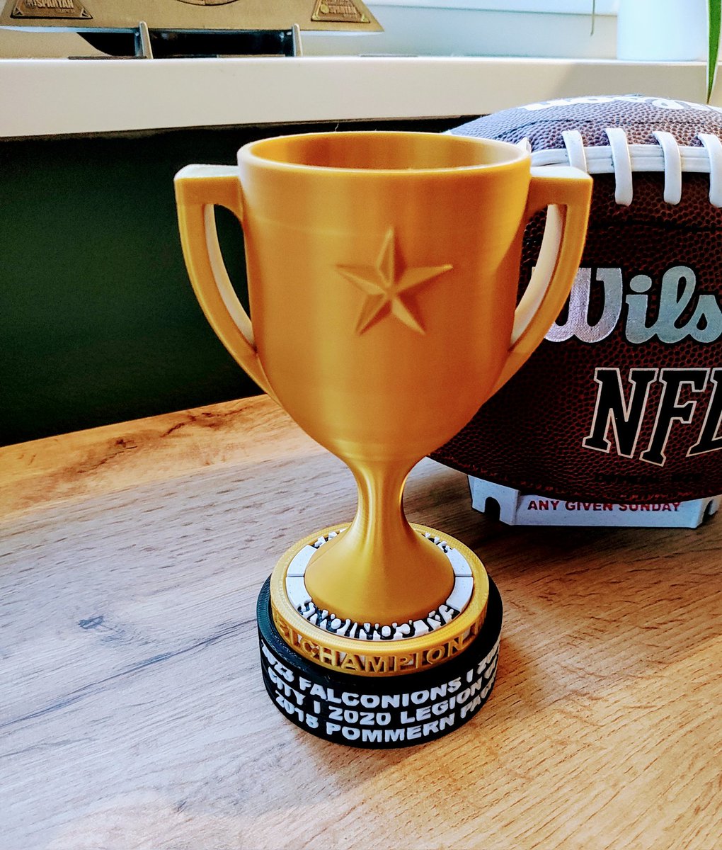 Das erste Mal in der Geschichte unserer #FanFoo Liga haben wir eine erfolgreiche Titelverteidigung!!!! Herzlichen Glückwunsch!! Diese Trophy 🏆 geht die Tage raus!!! 🥳

#FantasyFootball #HUL #NFL #Champion