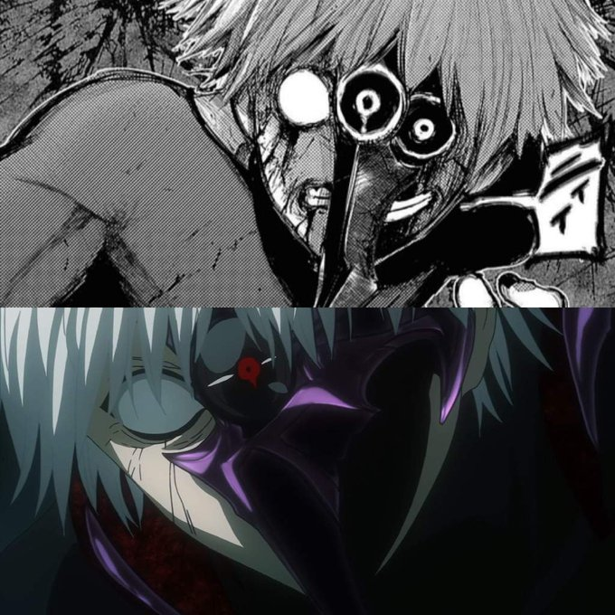 CapitanZetta's tweet photo. Ya he recopilado TODAS las diferencias del MANGA de Tokyo Ghoul respecto a la SEGUNDA temporada del ANIME (Tokyo Ghoul √A).

Así que abro hilo con las casi 70 DIFERENCIAS:
🔽🔽🔽🔽🔽🔽 https://t.co/v9BNFY4Uds
