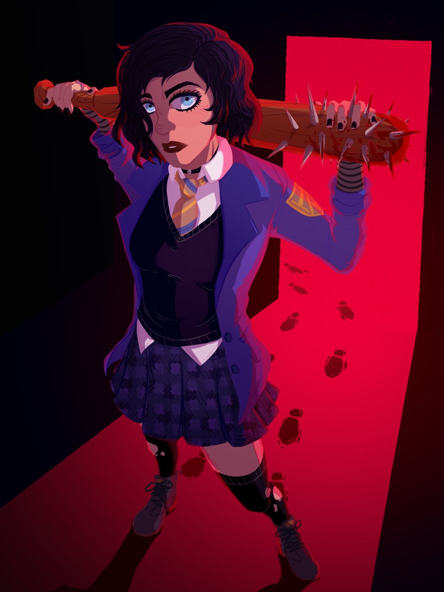 Forgot to post here, but I drew Cassie Hack from Hack/Slash: Back to School! First art of the year! I love this series so much #hackslash #cassiehack #art #comics #illustration