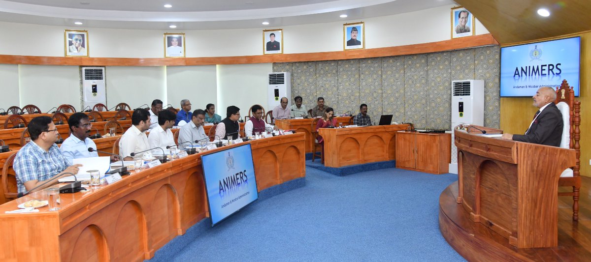 MediaRN_ANI's tweet photo. #HealthForAll
2nd General Body (GB) Meeting of #ANIMERS held today at #RajNiwas in presence of #President @Admiral_DKJoshi, #CSANI, members of society and Snr. officers of @Andaman_Admin. Strengthening of services in @AniimsPortBlair, creation of posts, RRs were discussed.
(1/2) https://t.co/B5XSyumHkf