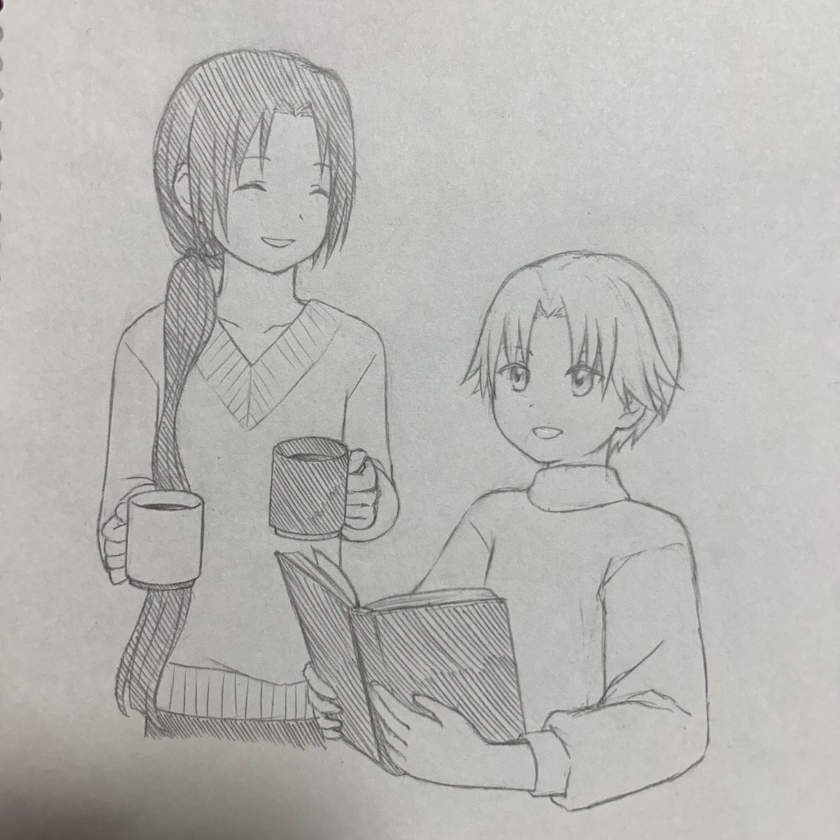 今日は友達と映画見た後1個の商業施設でご飯食べてカラオケ行ってお絵描きしてって一日中過ごしたけど楽しかったし、大人になってからそういう風に過ごせるのほんとにありがた…🙏
お互いの推しを描こうって話になって友達に超可愛い稜圭描いていただいたので自慢させて下さい…かわいいかわいいね🤦‍♀️🙏 