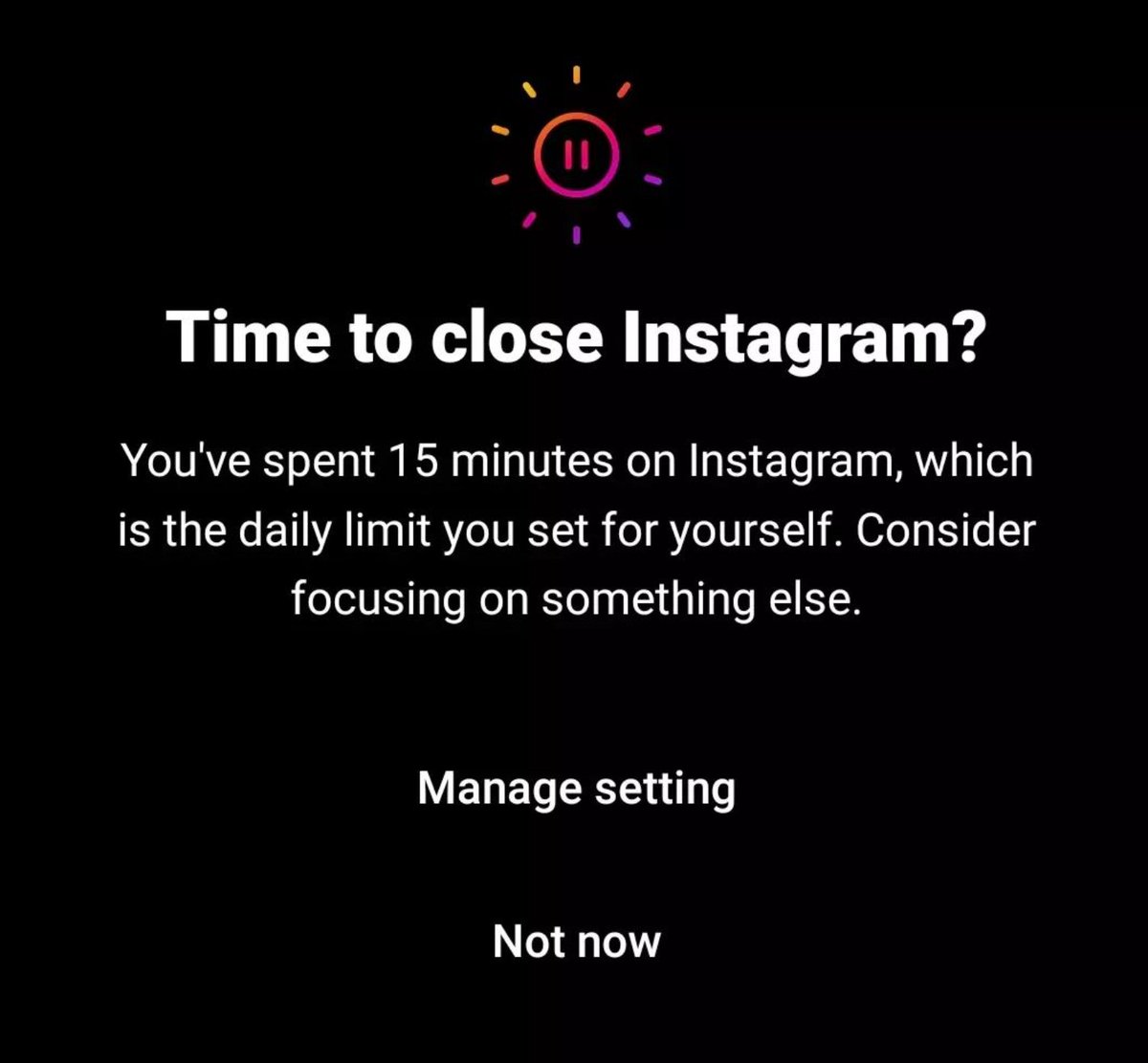 pauldavisSNS's tweet photo. Start the New Year with limiting your #Instagram time every day. I'm good with 15min/day
Steps:
Go to your profile.
Click the menu icon ->top right corner of the screen.
Click  Your Activity &amp; select Time Spent.
Turn on the "Set daily time limit"
Now input your desired daily time https://t.co/1DoJDufndx