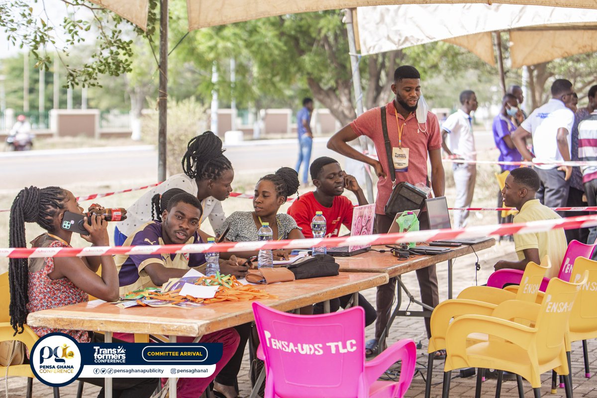 pensaghana1's tweet photo. 📸 | Here are scenes from the arrival of the 'YOUNG TRANSFORMERS'. 

⛪| UDS (Dungu Campus).

#PGC24  | #TransformersConference |  #YoungAndUnleashed | #PossessingTheNations https://t.co/62yH81Be0o