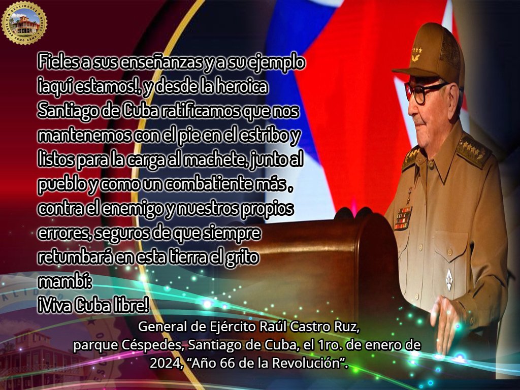 ¡Viva Cuba libre!
¡Vivan nuestros héroes!
¡Viva la Revolución!
¡Patria o Muerte, Venceremos!
#EstaEsLaRevolución 
#HolguinSi
#DeZurdaTeam