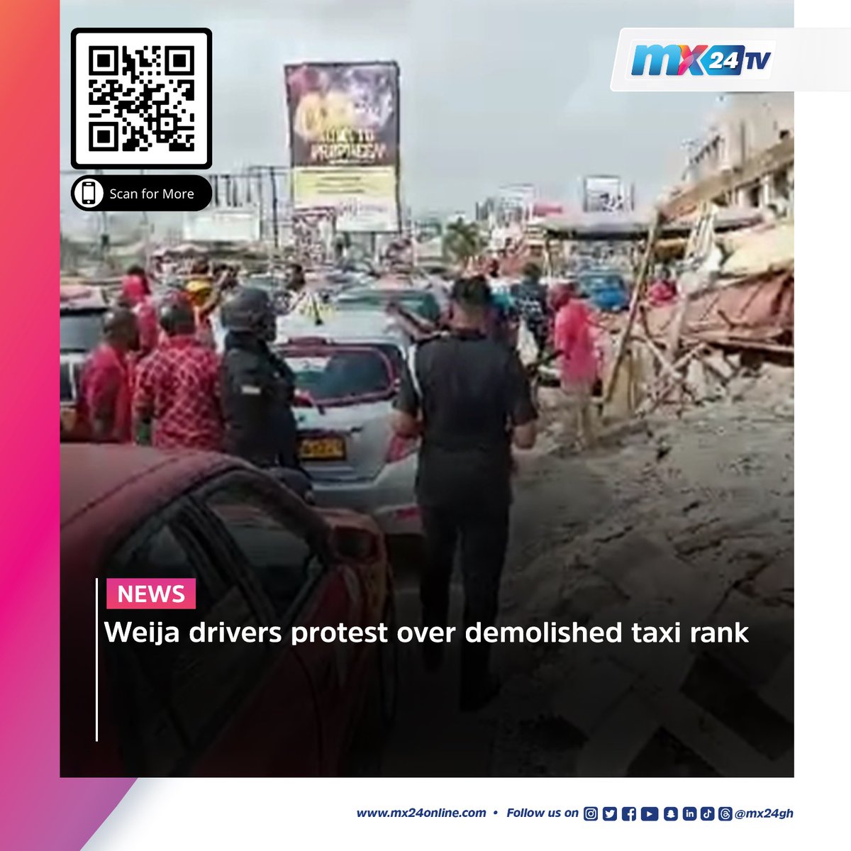 mx24gh's tweet photo. Here are today's biggest headlines. Scan the code to visit our website to read more.
#mx24gh #funfearlessfactual #mx24news #Asantewaa #Singathon #GWR #Weija #Protest #DRCongo #Masra #Chad #Haneda #Tokyo #A350 #X #Musk #Fidelity https://t.co/qPaJnoZvy8