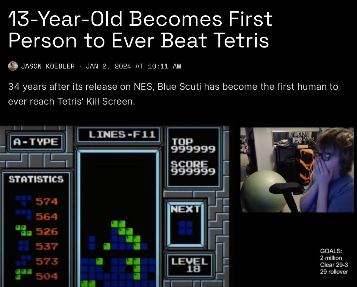 13-year-old meets Tetris creator after beating original game