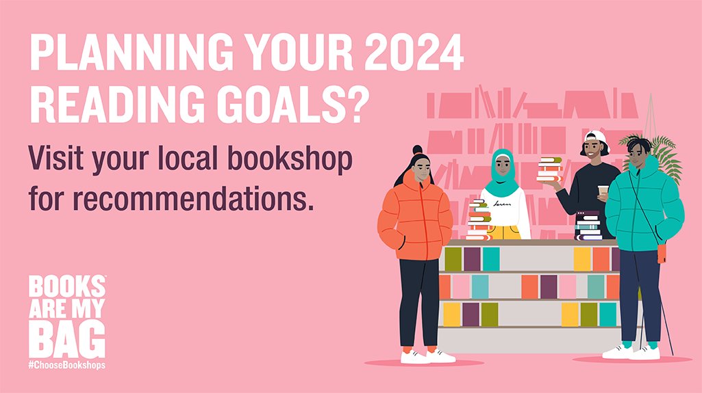 Do you have any reading goals this year? Booksellers have a wealth of knowledge to help you find the perfect books. Find your local bookshop: booksaremybag.com/bookshopsearch #ChooseBookshops