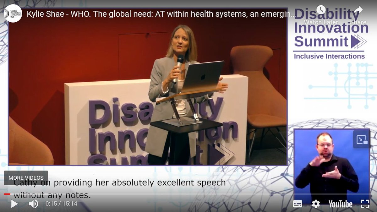 GDIHub's tweet photo. Our #DisabilityInnovationSummit brought together global experts & new voices to ask the question, what next for disability innovation?
Catch up on WHO's Kylie Shae address: 'The global need, exploring AT within health systems as an emerging priority'
π https://t.co/BO8kywkWdg https://t.co/rSo5kLnPx1