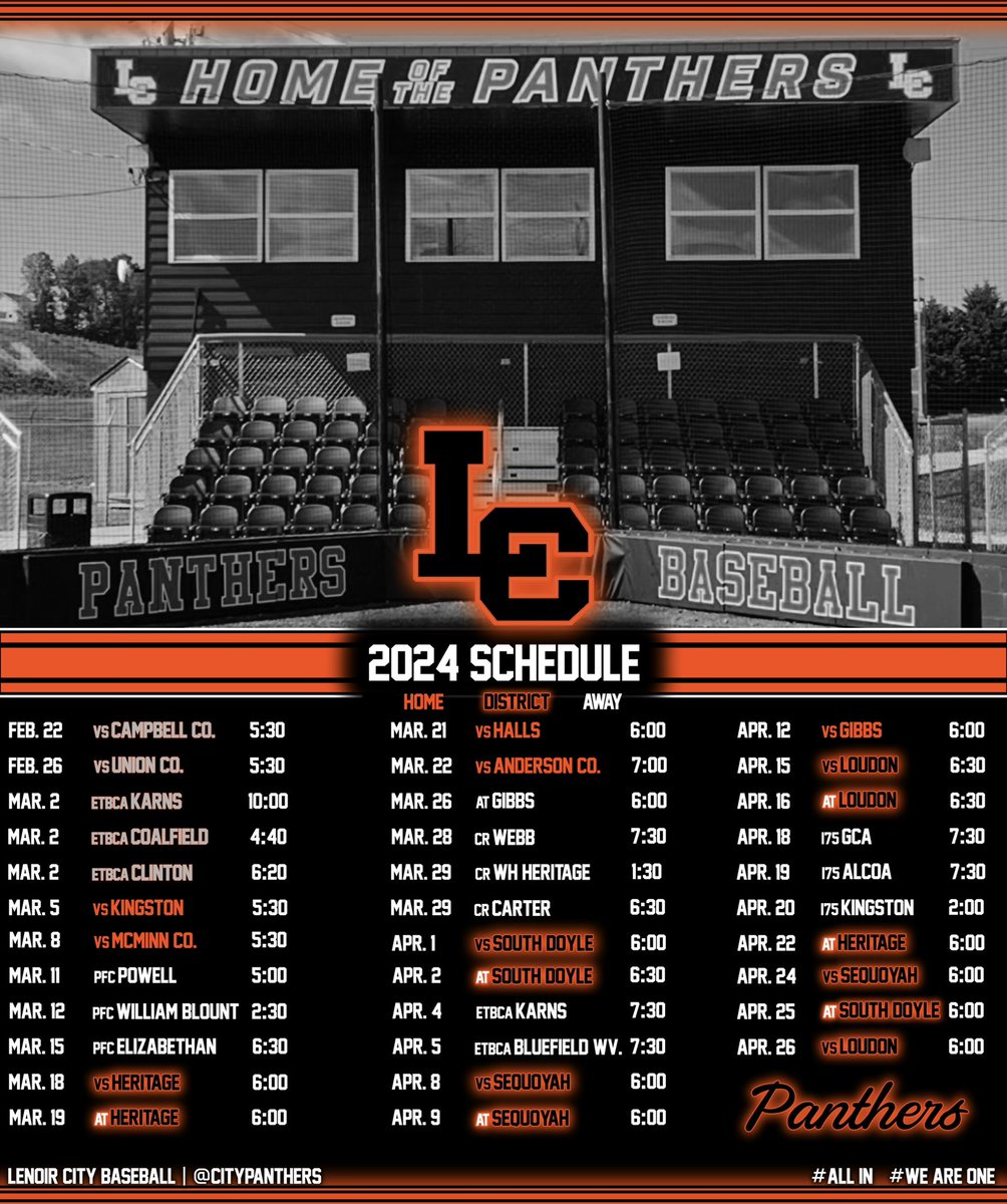 LENOIR CITY PANTHERS BASEBALL tweet media