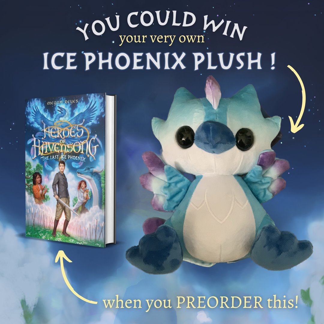 ⭐ PREORDER RAFFLE! ⭐ THE LAST ICE PHOENIX is coming on January 23 & I’m holding a HEROES RAFFLE for *everyone* who preorders! The GRAND PRIZE winner will receive their very own adorable ice phoenix plushy + other fun goodies!! Preorder & Enter here: shorturl.at/cyIP2