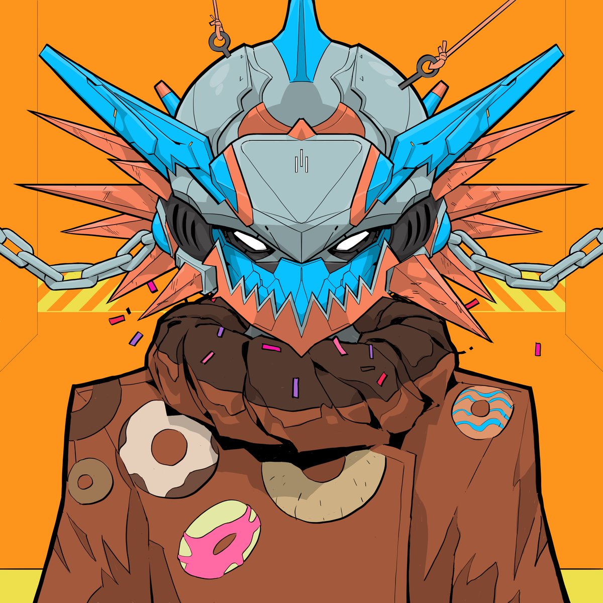 cromagnus's tweet photo. Legendary status. Breakfast at the bottom of the ocean. @SanSound3 avatars are the choco glaze of web3. https://t.co/A5qzCJRTAH