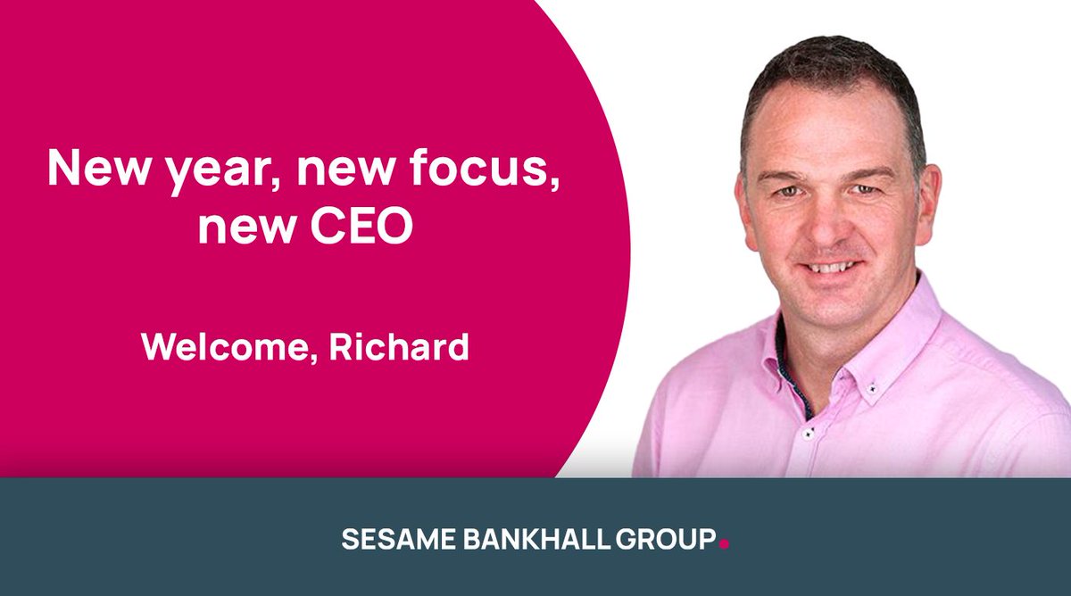 SesameBankhallG's tweet photo. We're ready to hit the ground running in 2024, starting with welcoming our new CEO, Richard Harrison for his first day.

Welcome to the team, Richard — we can't wait to get to work.

#TogetherWeCan https://t.co/st4x6NzCVV