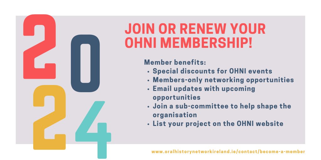 OralHist_ie's tweet photo. Happy New Year to everyone here on Twitter and beyond. Don't forget to renew your membership if you haven't already. Now is also the perfect time to become a new member. Renew or join through our website https://t.co/i0tPgwOYIb #OralHistory #OHNI #2024 https://t.co/RUPo3FLp2n