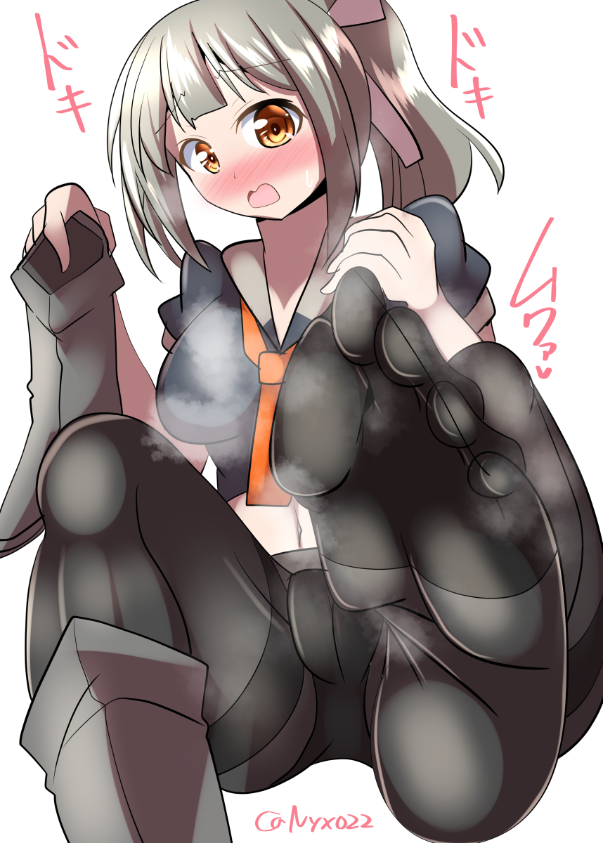 「足がにおうって…?仕方ないじゃない、ブーツが蒸れちゃうんだから……っ///」 ムレムレ黒タイツ夕張さん(ˇωˇ) 連続1397日目 #艦これ版真剣お絵描き60分一本勝負_20240102 #艦これ版深夜の真剣お絵描き60分一本勝負 #めび環んどろ #10000日チャレンジ