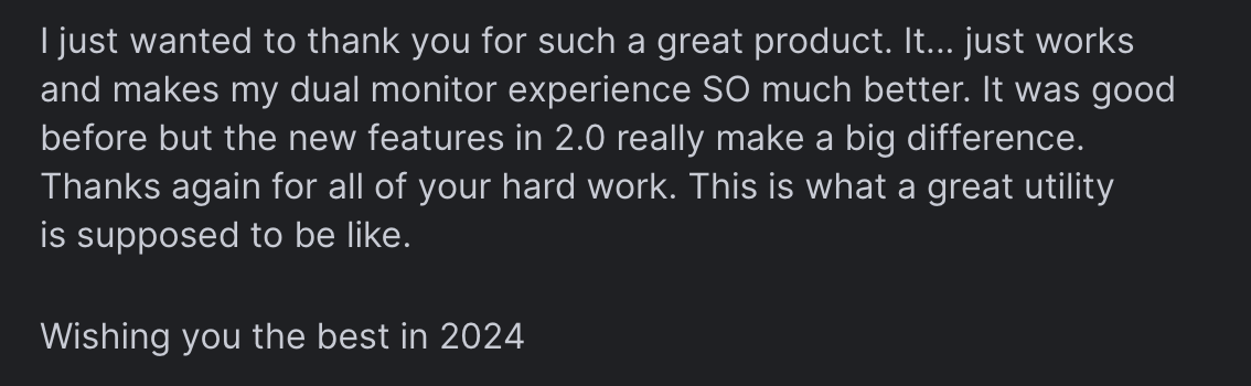 How to make a developer's day