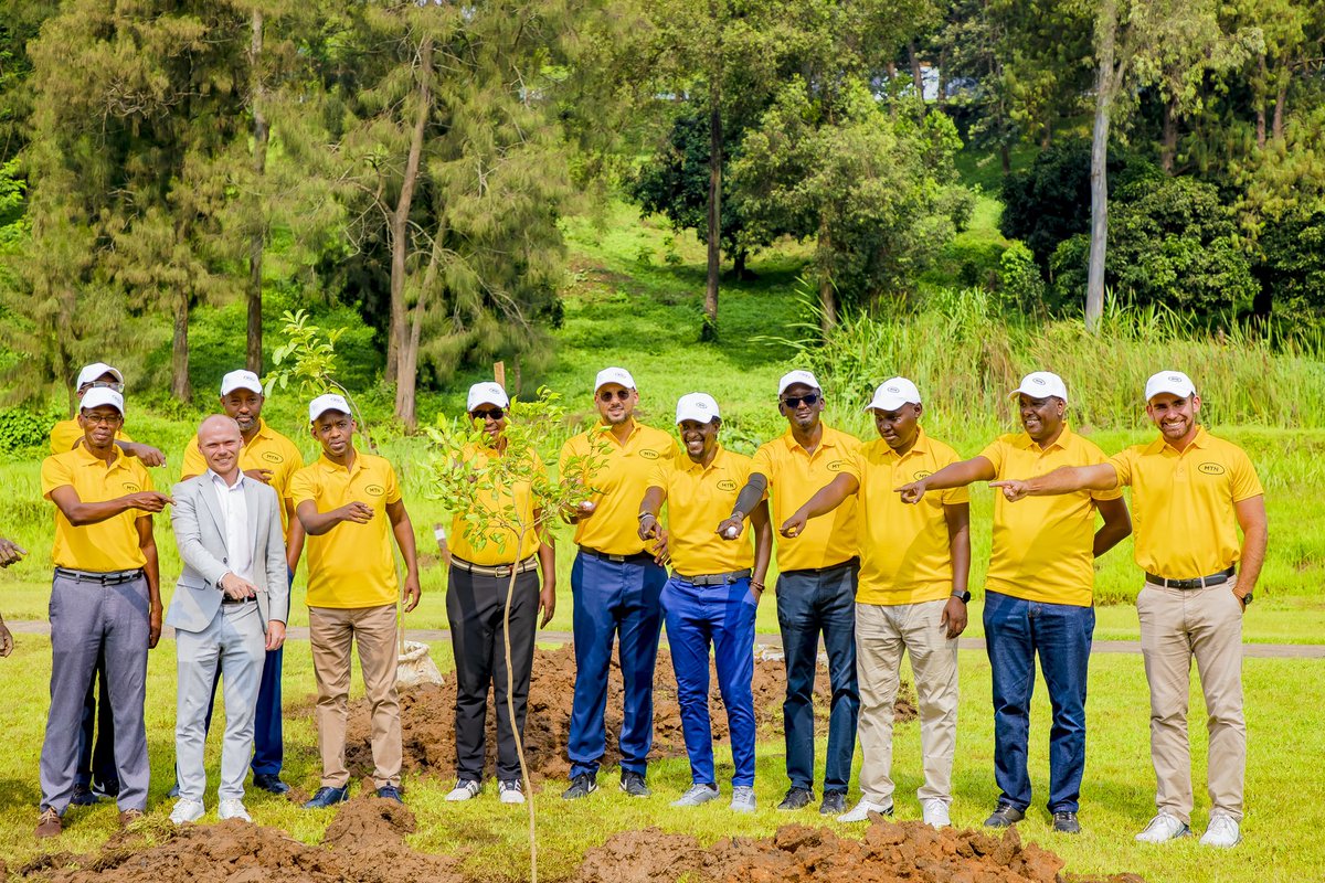 #HappeningNow: A golf tournament dubbed the ‘Y'ello Golf Challenge’ - an initiative of former MTN staff who play the game of Golf sponsored by MTN. This tournament was preceded by a tree planting activity presided by the Acting CEO, <a href="/LuyenziE/">Luyenzi K. Enock</a>. 
Teeing off the year in style!