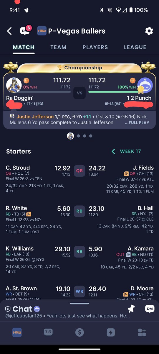 tripleplayj3's tweet photo. @SleeperHQ Our championship ended in a tie. When will a crown be awarded here? It looks like per the docs, Sleeper gives it to the higher seed in the playoffs. Any help is appreciated! https://t.co/3aatzClE2M