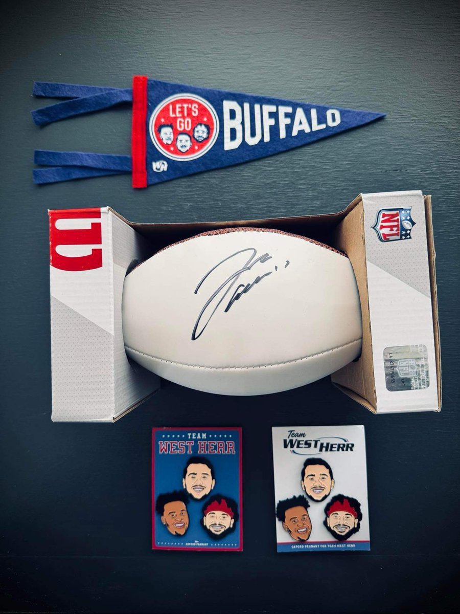 🚨 #VictoryTuesday 🚨 - To celebrate #Buffalo’s four game win streak, we are giving away a @JoshAllenQB autographed football, #TeamWestHerr pennant and two pin sets to TWO lucky winners! 🏈 🚩📌 To enter, just RT & make sure you are following us! Two winners announced 1/4/23…